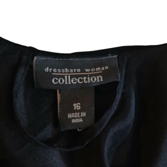 Vtg Dressbarn Tiered Ruffle Layer Sequin Midi Dress Romantic Whimsigoth 16 - Picture 7 of 11